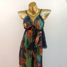 لباس خواب حریر سایز بزرگ لورنزا مدل 24532