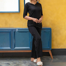 ست بلوز و شلوار  ویسکوز پنبه الین مدل 7038