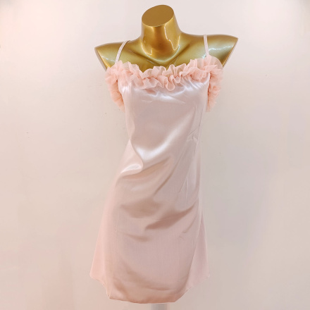 لباس خواب ساتن سایز بزرگ لورنزا مدل 26621+