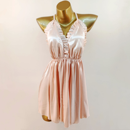 لباس خواب ساتن سایز بزرگ لورنزا مدل 2694