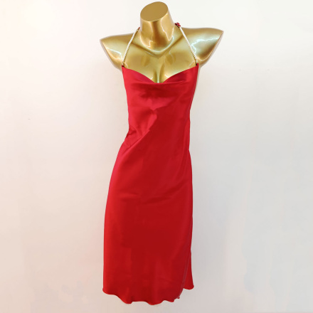 لباس خواب ساتن مرواریدی لورنزا مدل 2685