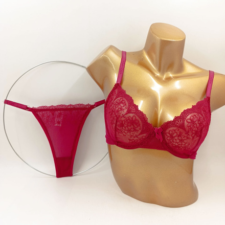 ست سوتین و شورت توری لمون مدل 1985