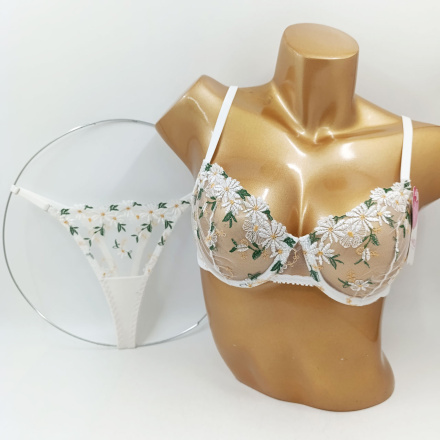 ست سوتین و شورت توری هانس مدل 9653