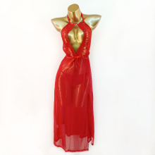 لباس خواب بلند چاکدار بیگ سایز روکسی رز مدل 1244